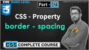 14. Border spacing in css for beginners full explanation iin hindi by smart mind #14
