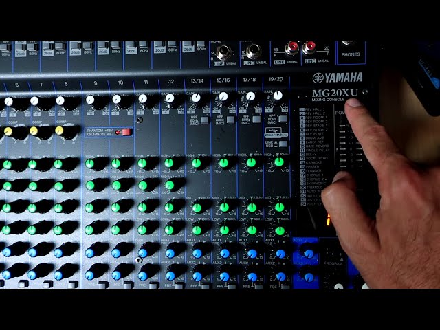 YAMAHA MG XU SERIES TUTORIAL - SOURCES, ROUTING, USB PORT, AUX SENDS,  MONITOR MIXES, EFFECTS FX 