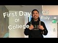 First Day of College - Cal Poly SLO