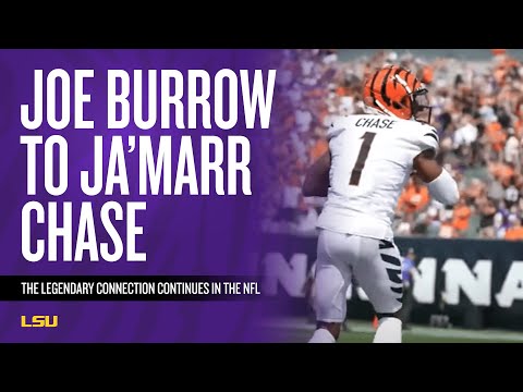 Joe Burrow to Ja'Marr Chase Connection - LSU and Cincinnati
