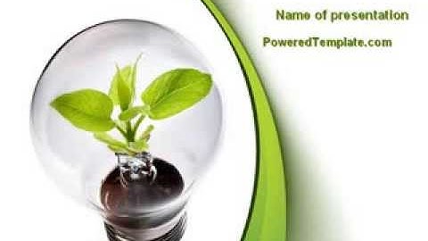 Renewable Green Energy PowerPoint Template by PoweredTemplate.com