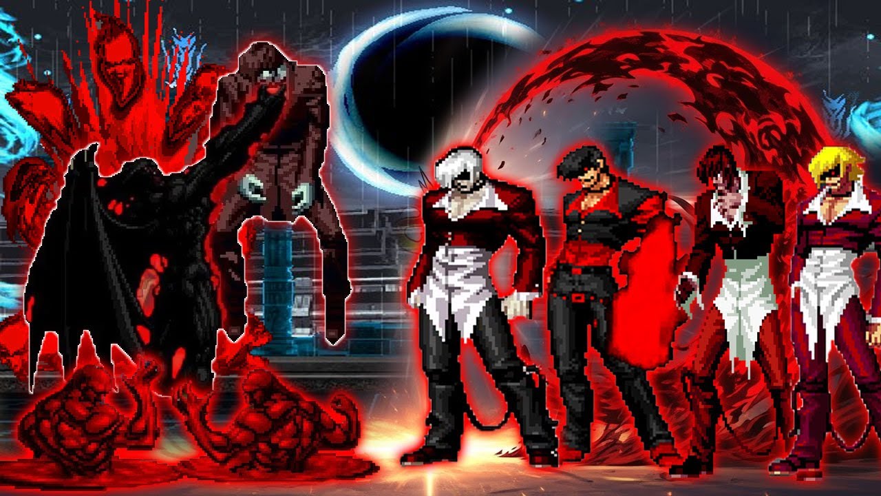 [Mugen KOF] Делирус против команды Иори Ягами Пламени Кровавой Луны