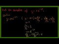 Differential calculus derivative of exponential functions