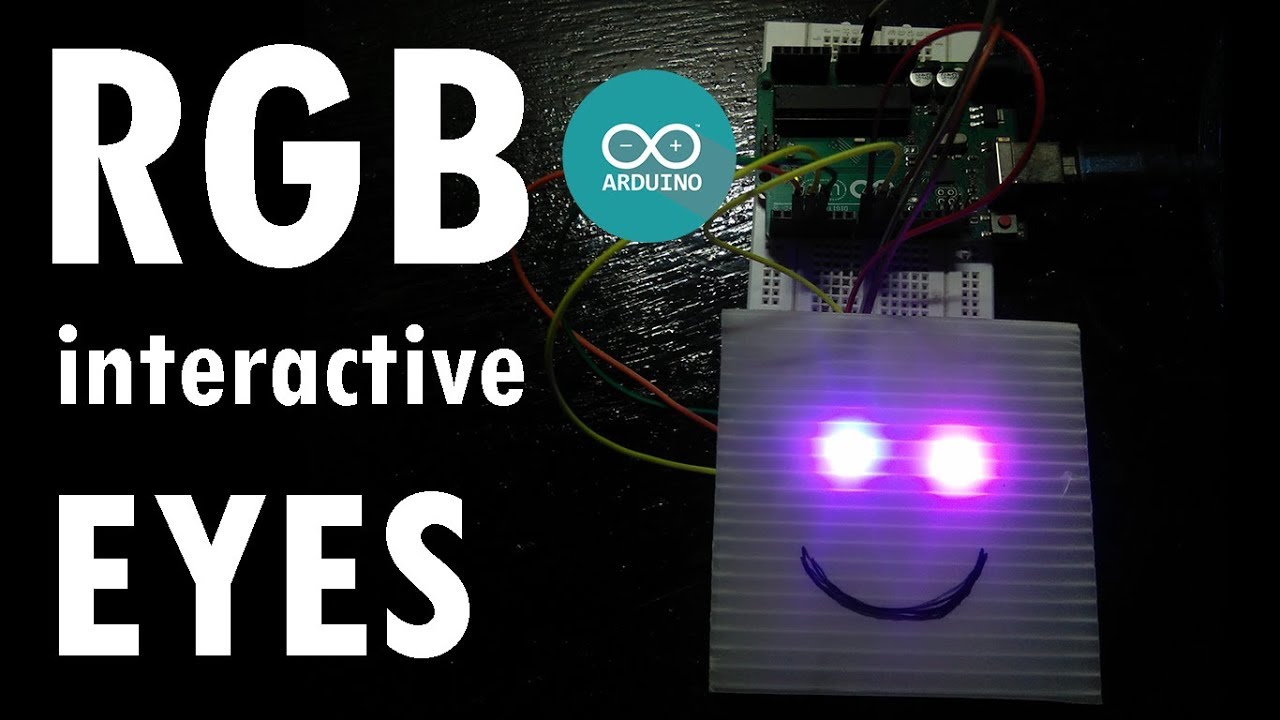 Arduino Controlled RGB EYES - YouTube