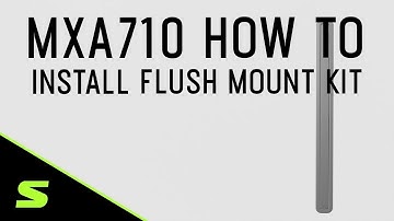 Microflex Advance: How To Install the MXA710 Flush Mount Kit | Shure