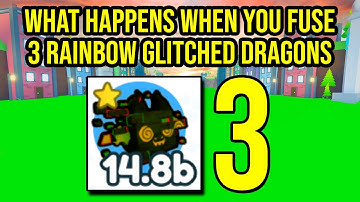 What Happens When You Fuse 3 Rainbow Glitched Dragon in Pet Simulator X