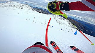 Slalom training with GOPRO