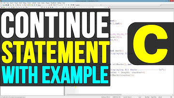 Continue Statement in C Programming Language Video Tutorials
