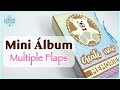 Cómo hacer un MINI ÁLBUM con Múltiples SOLAPAS | Tutorial Scrapbooking | Luisa PaperCrafts