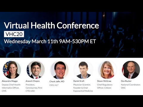 Virtual Health Conference 2020 (Wed 11th 9-5ET)