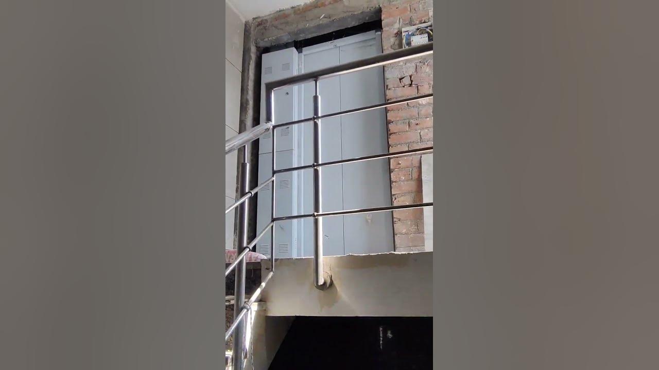 ss round pine railing. jeene ke liye simple design steel reling. YouTube