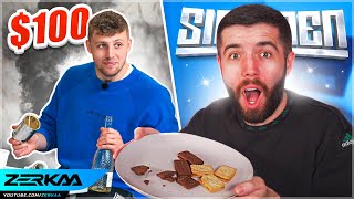 Eating ONLY Sidemen $100 Mukbang Food For 24 Hours!