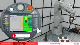 Robot Melfa programming – Lesson 4.2 Teaching Box. Saving the position screenshot 3