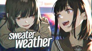 Miniatura de vídeo de "Nightcore - Sweater Weather (Female Version)"