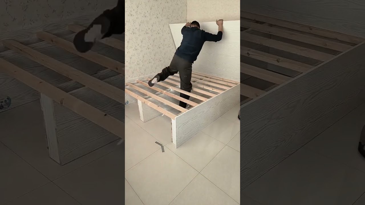 Making process of wooden bed