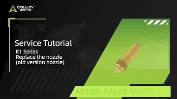 Service Tutorial K1 Series Replace the nozzle old version nozzle