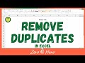 Excel में Duplicates कैसे Remove करें। MS Excel in Hindi