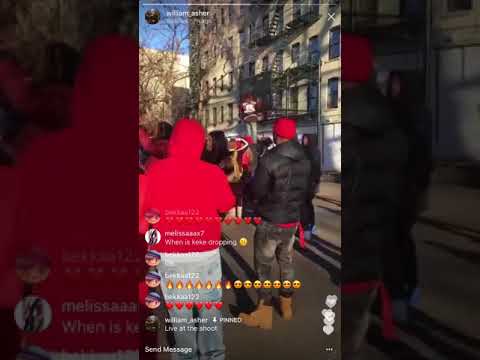 6IX9INE - “KEKE” Video Shoot Live ft A Boogie Wit da Hoodie, Fetty Wap