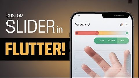 Flutter Slider Widget 🔥 | Full Customization & Real-Time Value Display!