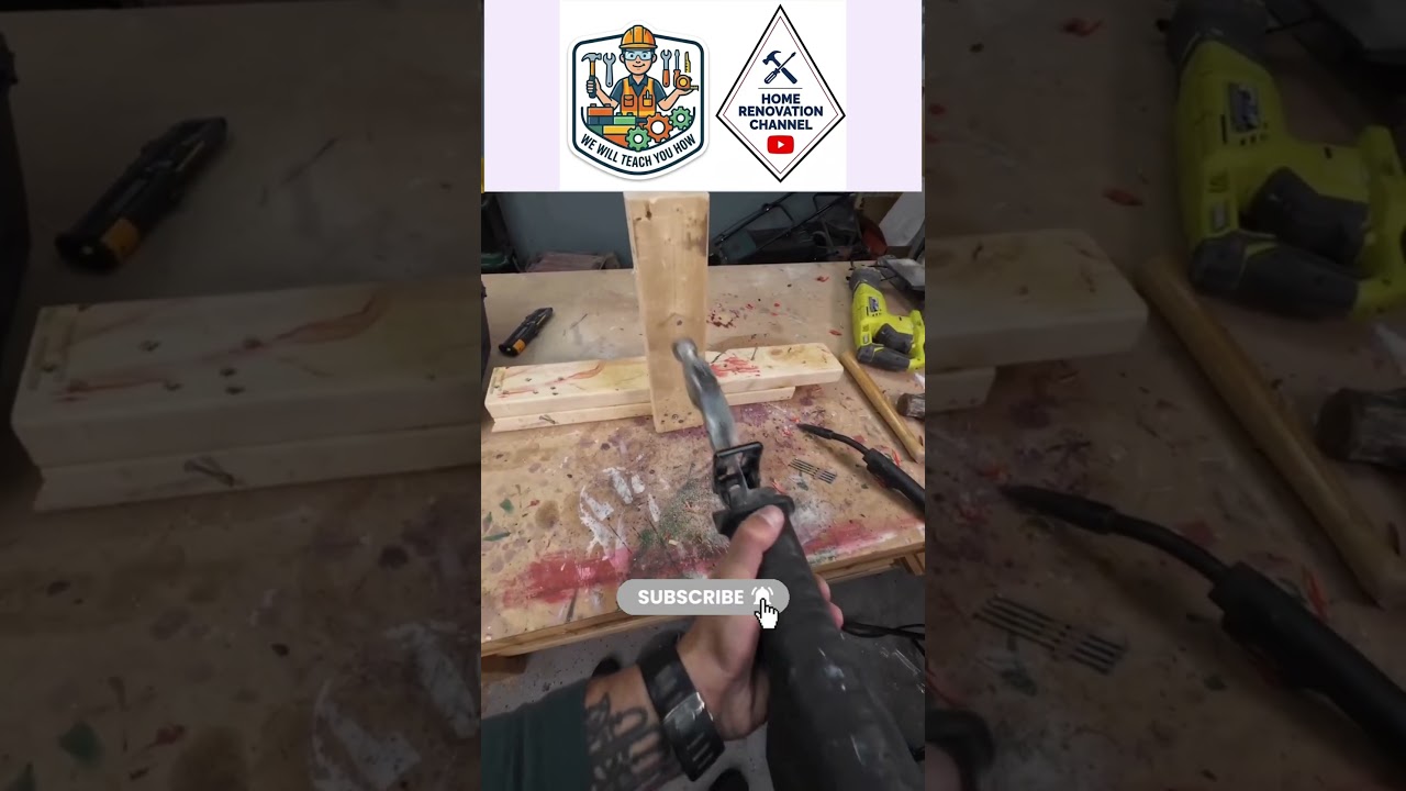 Nailing It… or? 😂🔨 #diyfail  #diy #woodworking