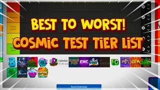 UPDATED COSMIC TEST TIER LIST! (Best Ctest Servers) [2021]