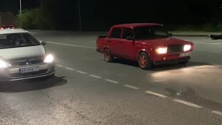 Ваз 2107 заезды с VW golf 7 , Skoda Octavia rs, mazda 3