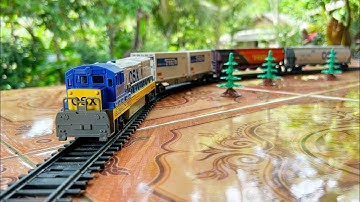 AWESOME FENFA OSX RAILCAR DIESEL TRAIN SET 3 CARRIAGE | ASMR RUNNING SESSION | DS WORLD MINIATURE