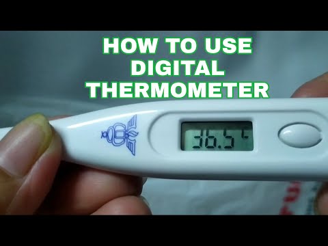 HOW TO USE DIGITAL THERMOMETER