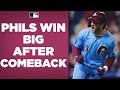 Phillies stage MONSTER COMEBACK! From down 7-0 to winning 15-8!