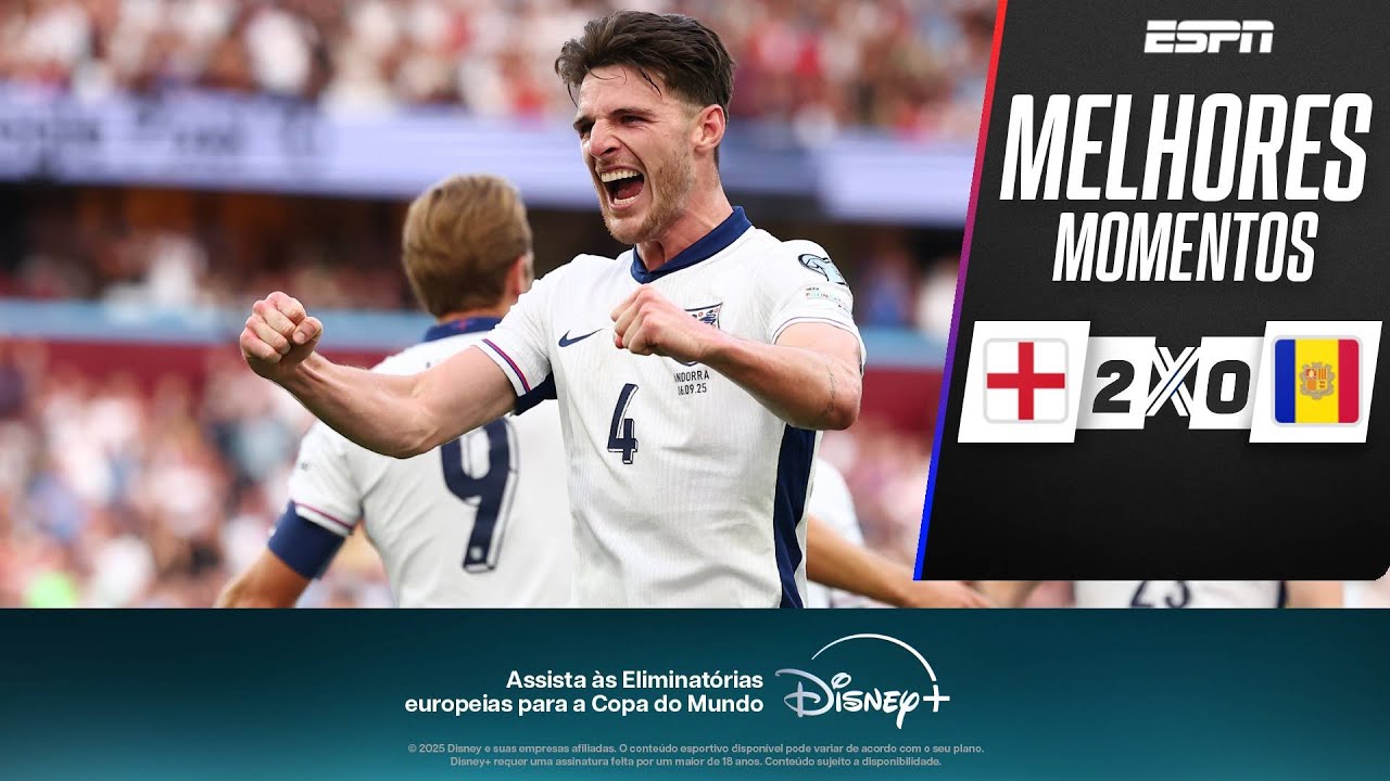 GOL CONTRA e TESTADA DE JOGADOR do ARSENAL marcam VITÓRIA da INGLATERRA contra ANDORRA