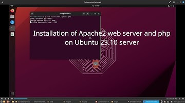 A video to demonstrate installation and testing of Apache 2 web server.