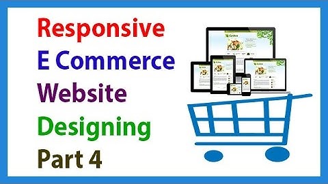 Responsive E Commerce Website Designing Part 4 Creating And Design Navigation Menu