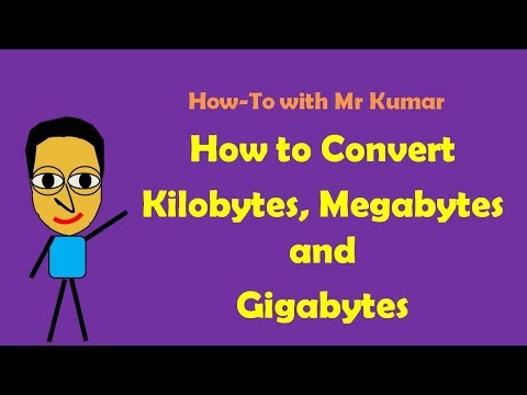 Video: Come Convertire Megabyte In Megabyte