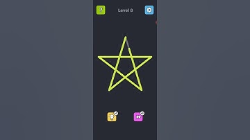 Single Line Puzzle Drawing Level 8 Gameplay #singleline #puzzledrawing #shorts