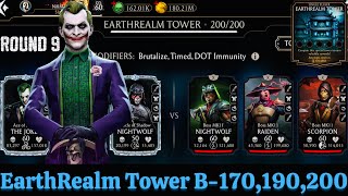 Earthrealm Tower Boss Battle 200 & 170,190 Fight + Reward MK Mobile