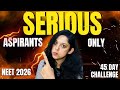 “Only for the 1% Who Are TRULY Serious About NEET 2026 ❌🎯” | Dr. Vani Sood
