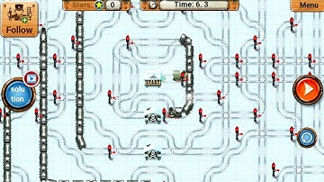 Rail Maze 2 Long Level Gameplay - Train Puzzle Game - Android Gameplay #2167