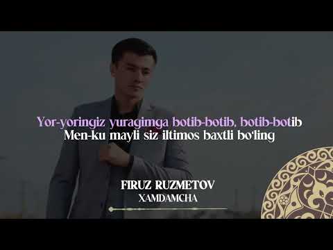 Firuz Ruzmetov — Xamdamcha | Milliy Karaoke