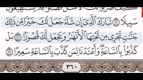تلاوة سورة الفرقان من الآية (1- 20)
