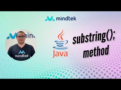 14. Java substring method