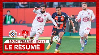 Montpellier 1-3 Brest : Le résumé et les buts 🔴⚪