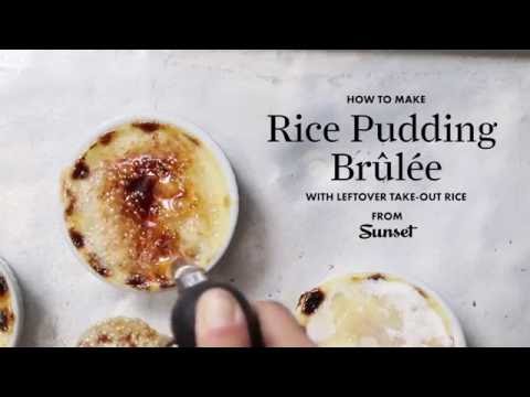 Video: Hoe Maak Je Rijstpudding - Brulee