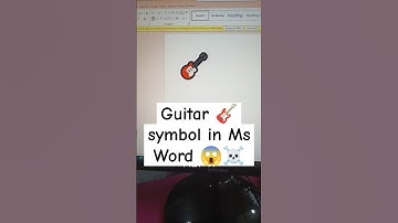 Guitar 🎸 symbol in Ms Word 😱☠️🖥️..#mswordtricks #computereducation @computerallinone247