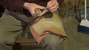 Thinning a Georgetown biface to a preform