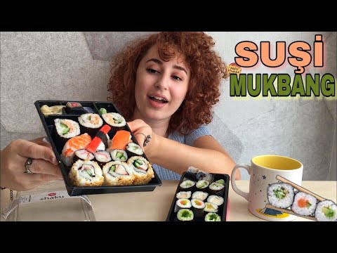 İLK DEFA PAKET SUSHİ YİYORUM 😱| SUSHİ MUKBANG 🍣| TÜRKÇE MUKBANG