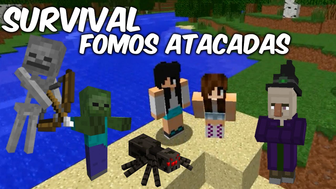 Minecraft Survival - FOMOS ATACADAS + DIAMANTES #Ep.03 