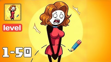 Draw to Save: Stickman Rescue - Gameplay Walkthrough Levels 1-50 - Funny brain hacking puzzle game