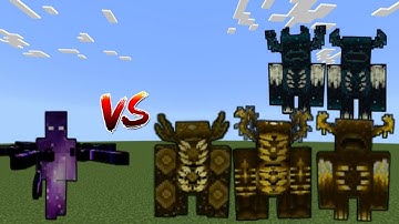 Omnipotent Herobrine vs Random Warden | Minecraft Bedrock | Mob Battle