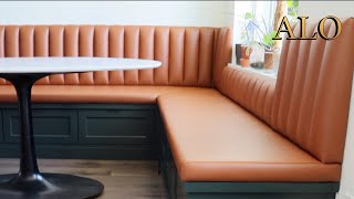 HOW TO UPHOLSTER A CHANNEL TUFTED BANQUETTE- ALO Upholstery by ALO Upholstery 25,231 views 1 year ago 8 minutes, 44 seconds