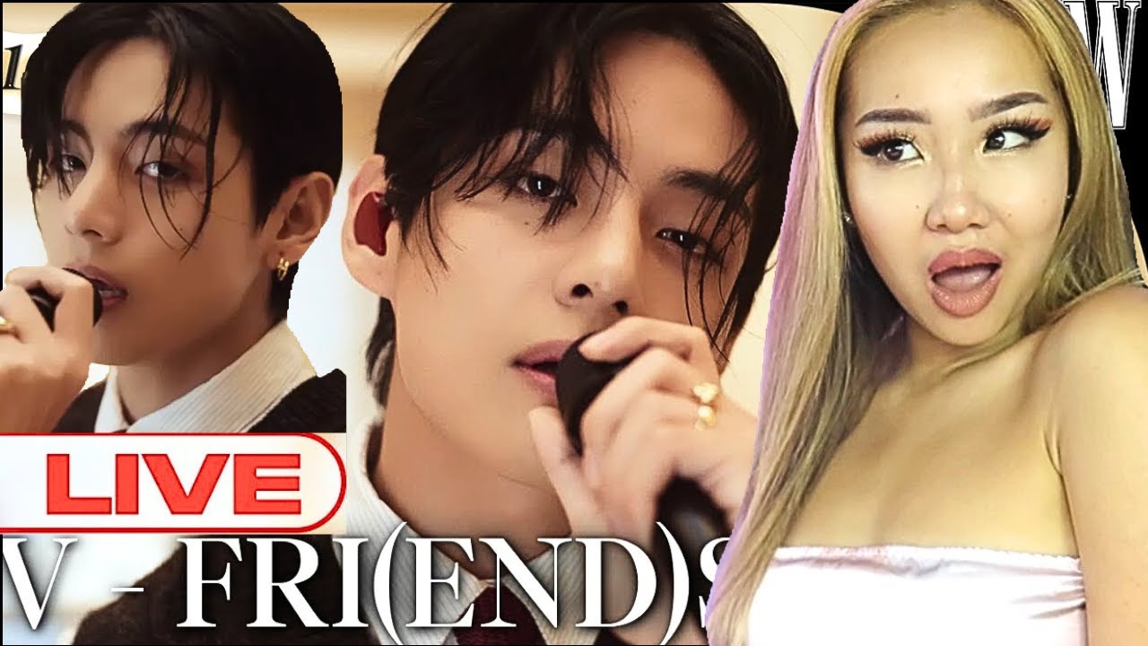 HE'S MESMERISING! 🤩 V 'FRI(END)S' LIVE by W Korea | REACTION